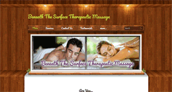 Desktop Screenshot of beneaththesurfacemassage.com