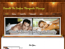 Tablet Screenshot of beneaththesurfacemassage.com